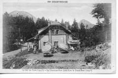 Hotel Garin au Col de Porte en 1945