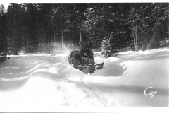Chasse neige au Col de Porte